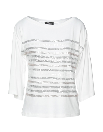 Shop Clips Woman T-shirt White Size Xs Viscose, Elastane