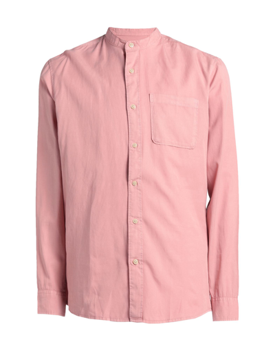 Shop Selected Homme Man Shirt Pastel Pink Size 16 ½ Tencel Lyocell, Organic Cotton