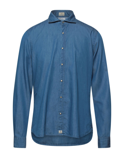 Shop Sonrisa Denim Shirts In Blue