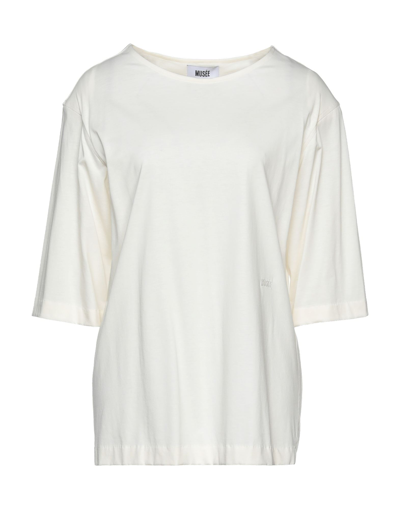 Shop Musée Woman T-shirt White Size 6 Cotton, Modal, Silk