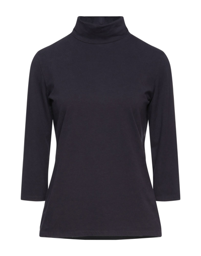Shop Circolo 1901 Woman T-shirt Dark Purple Size M Cotton, Elastane