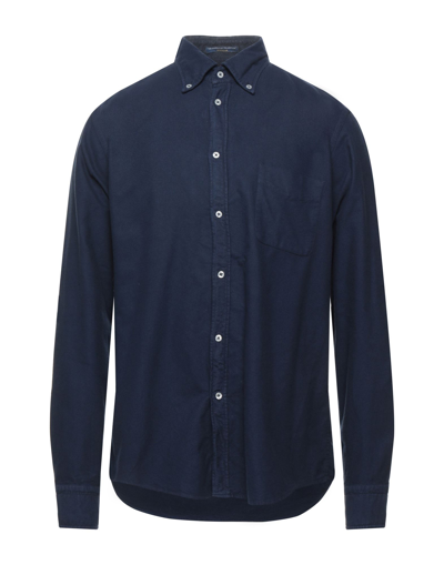 Shop B.d.baggies B. D.baggies Man Shirt Midnight Blue Size 16 ½ Cotton