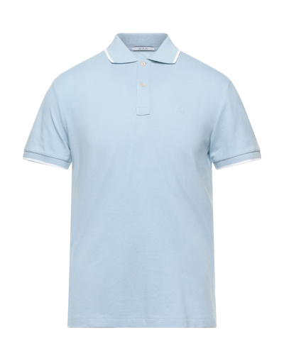 Shop At.p.co At. P.co Man Polo Shirt Sky Blue Size S Cotton, Elastane
