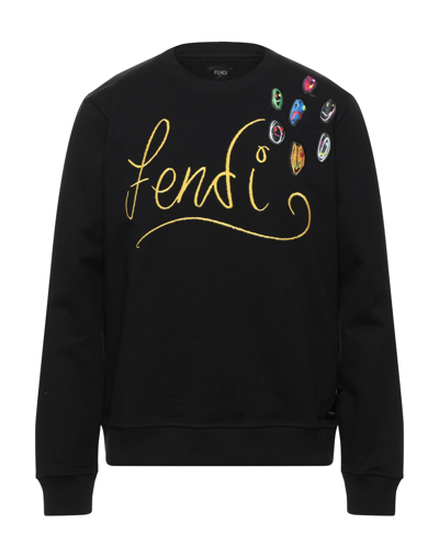 Shop Fendi Sweatshirts In Black