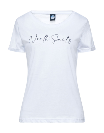 Shop North Sails Woman T-shirt White Size S Cotton