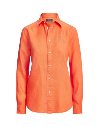 Shop Polo Ralph Lauren Shirts In Orange