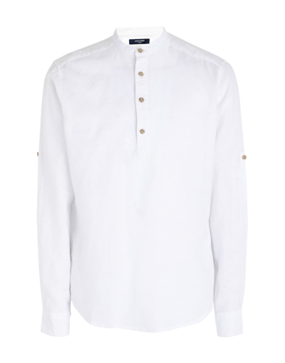 Shop Only & Sons Man Shirt White Size S Cotton, Linen