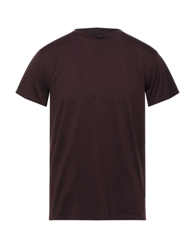 Shop Maison Margiela Man T-shirt Burgundy Size S Cotton In Red