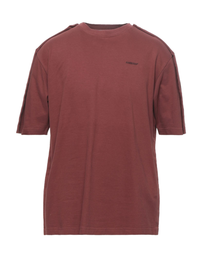 Shop Ambush Man T-shirt Brick Red Size L Cotton, Elastane
