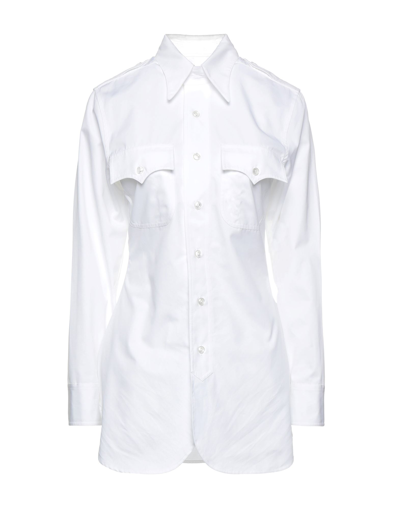Shop Maison Margiela Woman Shirt White Size 4 Cotton