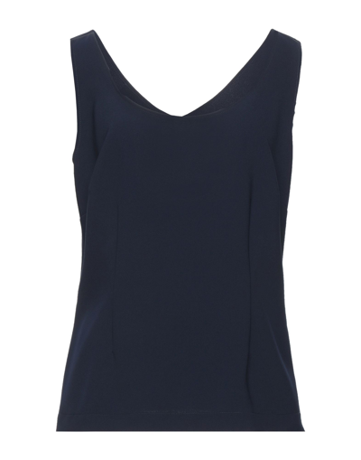 Shop Clips Woman Top Midnight Blue Size 6 Polyester, Elastane