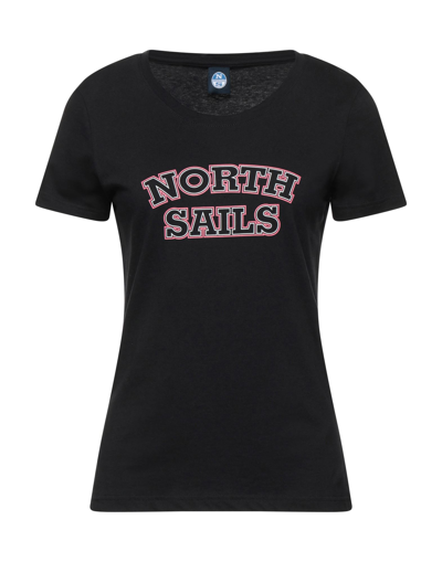 Shop North Sails Woman T-shirt Black Size M Cotton