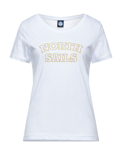 Shop North Sails Woman T-shirt White Size L Cotton