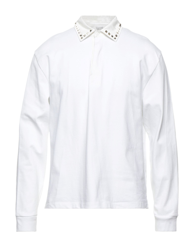 Shop Valentino Polo Shirts In White