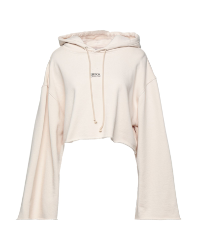 Shop Erika Cavallini Woman Sweatshirt Beige Size L Cotton