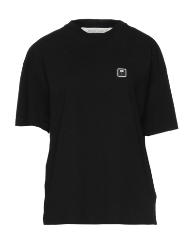 Shop Palm Angels Woman T-shirt Black Size Xxs Cotton, Pvc - Polyvinyl Chloride, Polyester