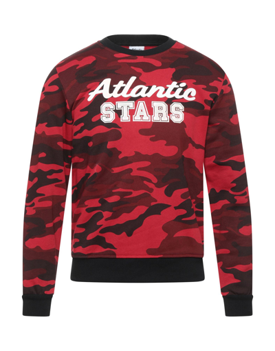 Shop Atlantic Stars Man Sweatshirt Burgundy Size S Cotton In Red