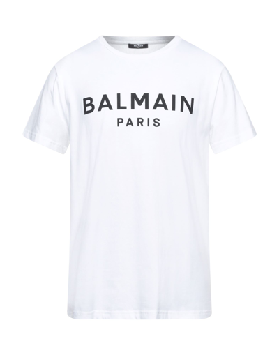 Shop Balmain Man T-shirt White Size Xxl Cotton