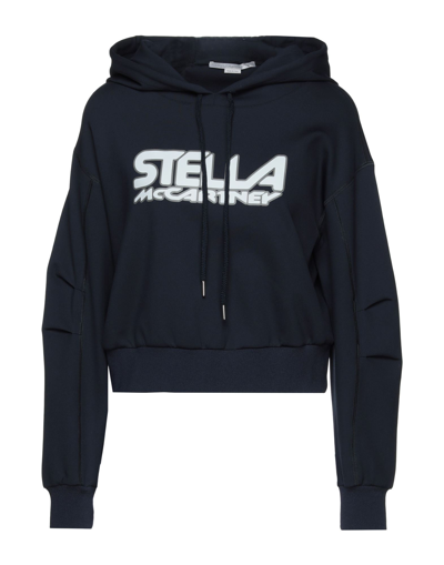 Shop Stella Mccartney Woman Sweatshirt Midnight Blue Size 4-6 Polyamide, Elastane, Polyester