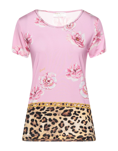 Shop Ean 13 Woman T-shirt Pink Size 6 Viscose, Elastane