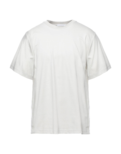 Shop Helmut Lang T-shirts In Light Grey