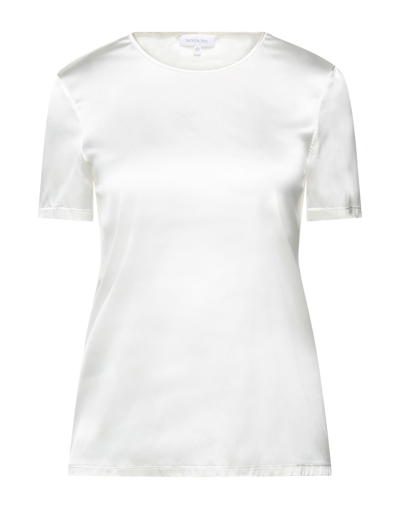 Shop Patrizia Pepe Woman Blouse White Size 10 Viscose, Polyamide, Elastane