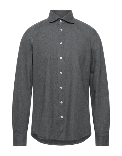 Shop Bastoncino Man Shirt Grey Size 17 ½ Cotton