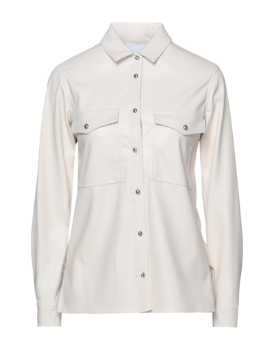 Shop Gaelle Paris Gaëlle Paris Woman Shirt White Size 10 Polyester, Polyurethane