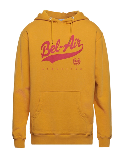 Shop Bel-air Athletics Man Sweatshirt Ocher Size Xl Cotton In Yellow