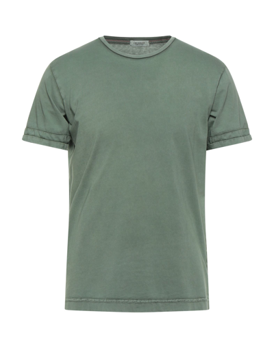 Shop Crossley Man T-shirt Sage Green Size Xxl Cotton