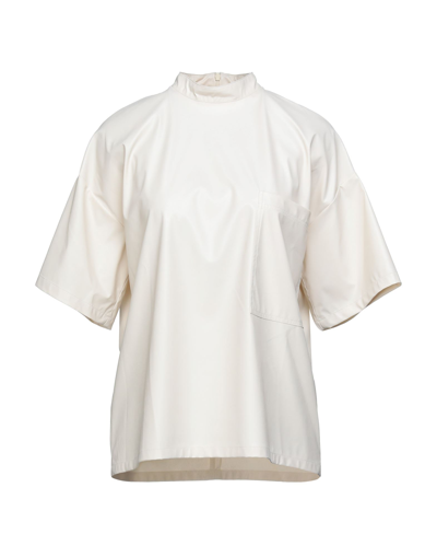 Shop Suoli Woman Top Ivory Size 10 Polyester In White