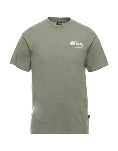 Shop Dr.denim Dr. Denim Man T-shirt Military Green Size S Cotton