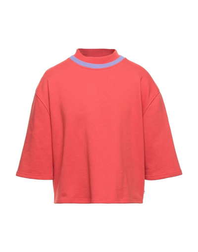 Shop Martin Asbjørn Man Sweatshirt Red Size L Organic Cotton, Recycled Polyester