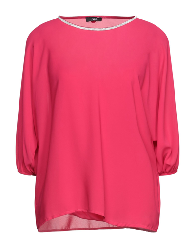 Shop Akè Woman Top Fuchsia Size Xs Polyester, Elastane In Pink