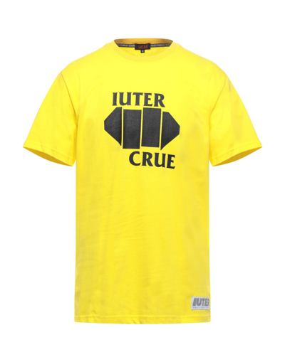Shop Iuter Man Sweatshirt Yellow Size Xl Cotton