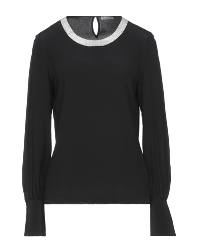 Shop Camicettasnob Woman Top Black Size 4 Viscose, Silk