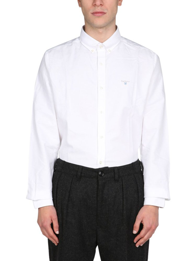 Shop Barbour Buttoned Tailored Shirt In White
