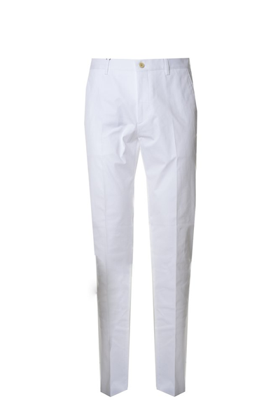 Shop Etro Straight Leg Tailored Pants In White