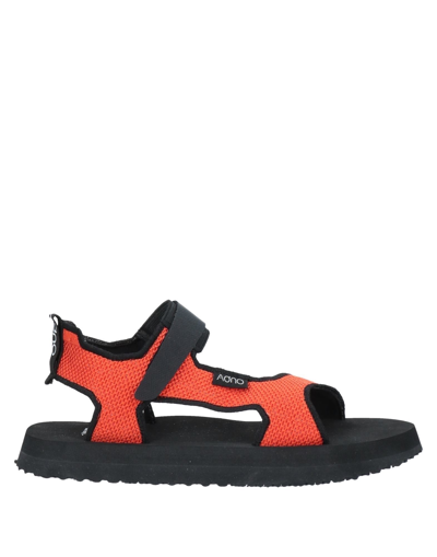 Shop Adno Woman Sandals Orange Size 3.5 Textile Fibers