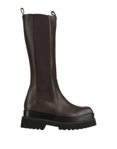 Shop Paloma Barceló Woman Boot Dark Brown Size 8 Soft Leather