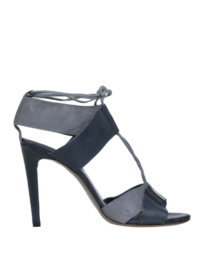 Shop Ixos Woman Sandals Midnight Blue Size 10 Soft Leather