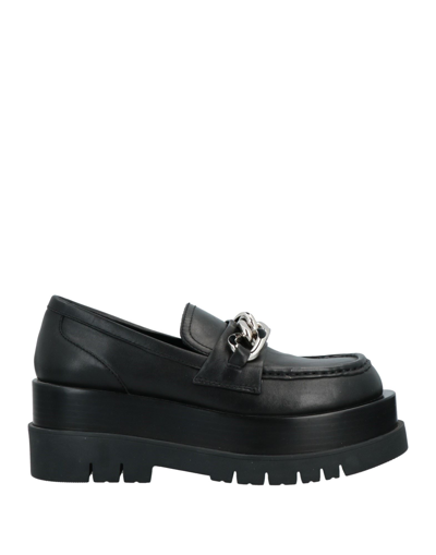 Shop Jeffrey Campbell Woman Loafers Black Size 6 Bovine Leather
