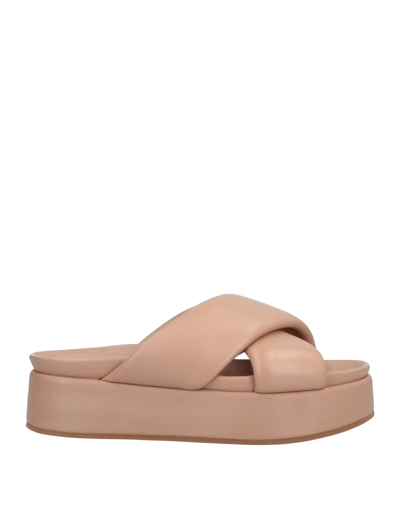 Shop Habille' Italy Sandals In Light Brown