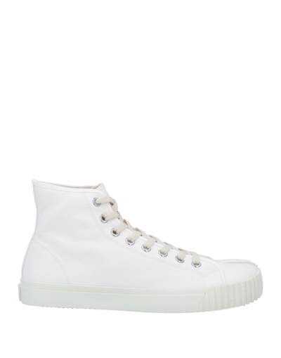 Shop Maison Margiela Man Sneakers White Size 10 Textile Fibers