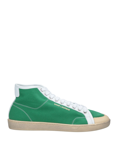 Shop Saint Laurent Sneakers In Green
