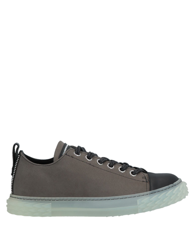 Shop Giuseppe Zanotti Man Sneakers Military Green Size 9 Soft Leather, Textile Fibers