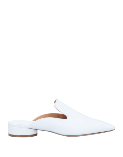 Shop Maison Margiela Woman Mules & Clogs White Size 7 Soft Leather