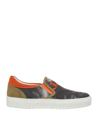 Shop John Galliano Sneakers In Steel Grey