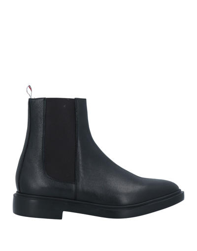 Shop Thom Browne Man Ankle Boots Black Size 9 Soft Leather
