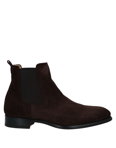 Shop Stefano Branchini Ankle Boots In Dark Brown